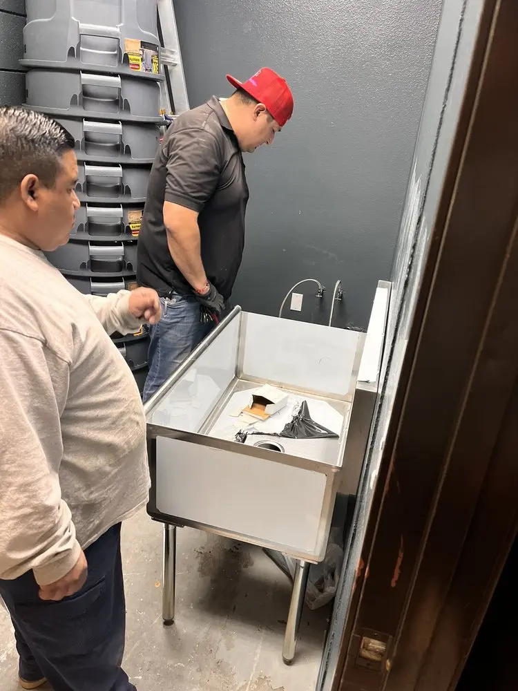 Commercial plumbing and sink installation in Destin Harbor